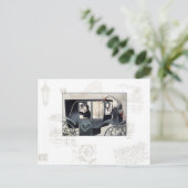 Die Postkarte für die Hochzeitsreise (Stehend Vorderseite)