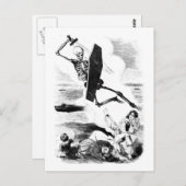 Die Postkarte für die Quarintine Frage (Vorne/Hinten)