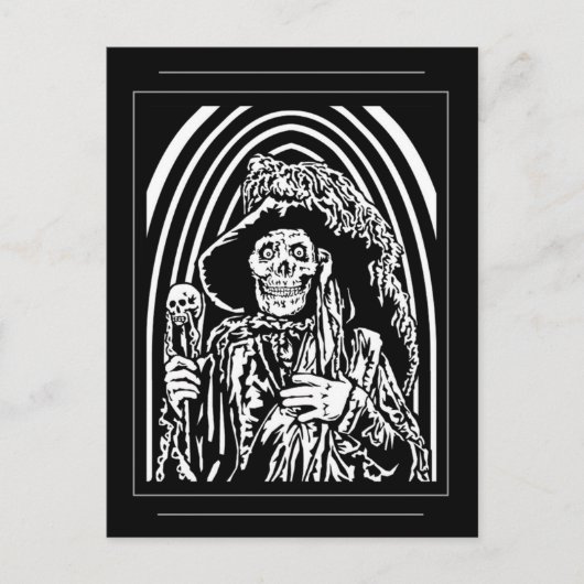 Die Postkarte "Roter Tod" (Vorderseite)