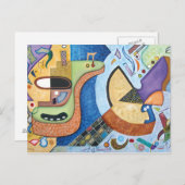 Die Postkarte Sonoric Pluck (Vorne/Hinten)