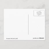 Die Postkarte "sprengend", die Kunst durch JAC (Rückseite)