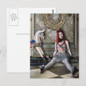 Die Postkarte verlorenes Spielzeug (Vorne/Hinten)