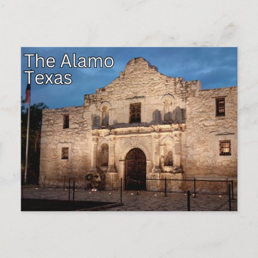 Die Postkarte von Alamo Texas (Vorderseite)