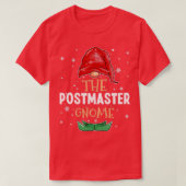 Die Postmeisterin Gnome Familie passt Weihnachten T-Shirt (Design vorne)