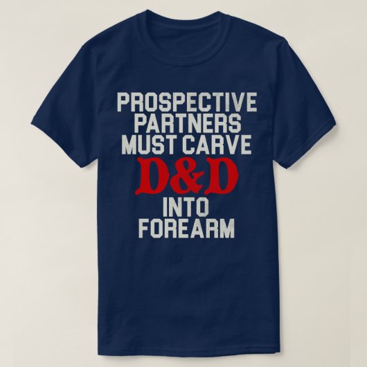 Die potenziellen Partner müssen T-Shirt (Design vorne)