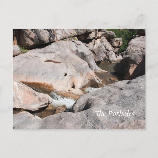 Die Potholes Postkarte (Vorderseite)