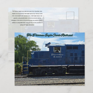 Die Potomac Eagle Scenic Railroad Postkarte