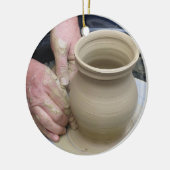 Die Potter und die Clay Keramikornament (Links)