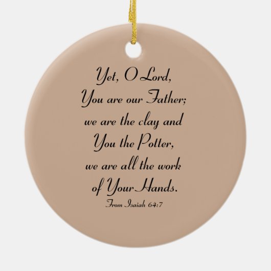 Die Potter und die Clay Keramikornament (Hinten)