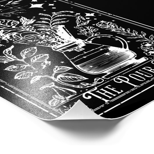 Die Pour over Coffee Tarot Card Fotodruck (Ecke)