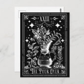 Die Pour over Coffee Tarot Card Postkarte (Vorne/Hinten)