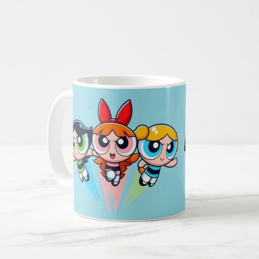 die PowerPuff-Tasse Kaffeetasse (Vorderseite Links)