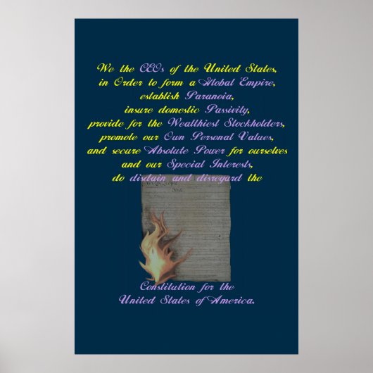 Die Präambel neu geschrieben Poster (Vorne)