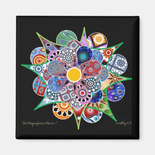 Die prächtige Blume I Magnet (Vorne)