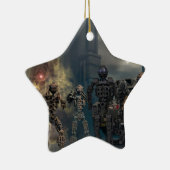 die prachtvollen sieben Roboter b Keramik Ornament (Rechts)