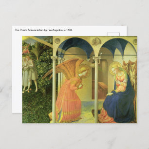 Die Prado-Ankündigung von Fra Angelico Postkarte
