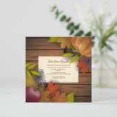 Die Prämien-Einladung des Herbstes Einladung (Stehend Vorderseite)