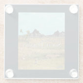 Die Prärienländer von South Dakota Glasuntersetzer (Rückseite)