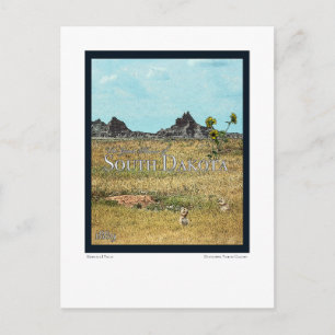 Die Prärienländer von South Dakota Postkarte