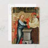 Die Präsentation Christi im Tempel Postkarte (Vorne/Hinten)