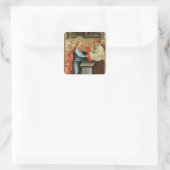 Die Präsentation Christi im Tempel Quadratischer Aufkleber (Tasche)