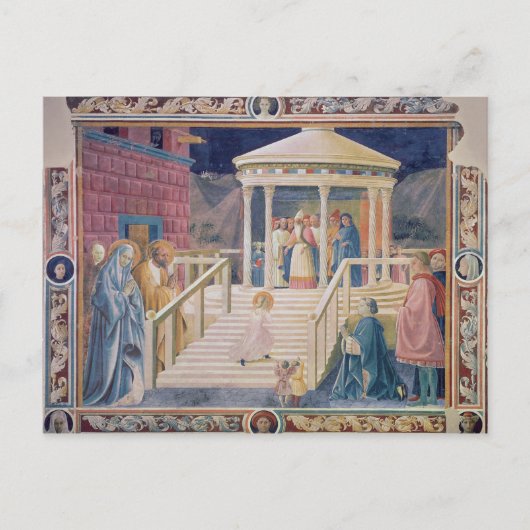 Die Präsentation der gesegneten Jungfrau Mary Postkarte (Vorderseite)