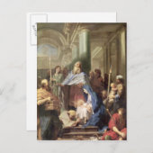 Die Präsentation im Tempel, 1692 Postkarte (Vorne/Hinten)