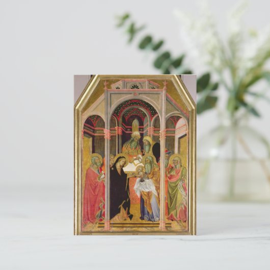 Die Präsentation im Tempel 2 Postkarte (Stehend Vorderseite)