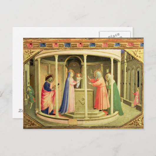 Die Präsentation im Tempel Postkarte (Vorne/Hinten)