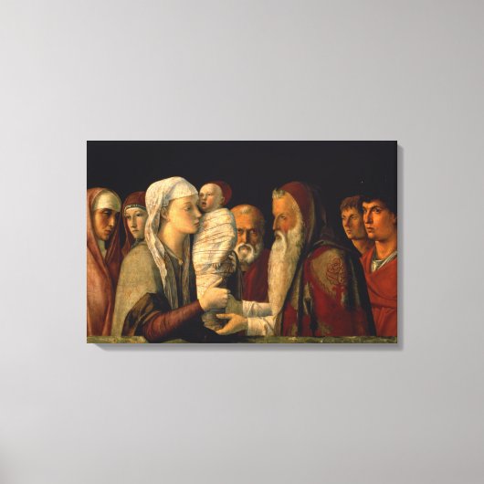 Die Präsentation von Jesus im Tempel Leinwanddruck (Vorderseite)