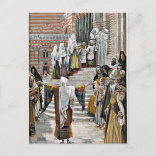 Die Präsentation von Jesus im Tempel Postkarte