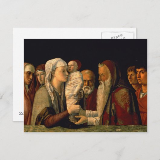 Die Präsentation von Jesus im Tempel Postkarte (Vorne/Hinten)