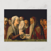 Die Präsentation von Jesus im Tempel Postkarte (Vorderseite)