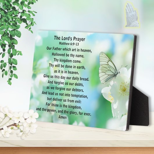 Die Prayer-Plaque des Herrn, Christliche Geschenke Fotoplatte