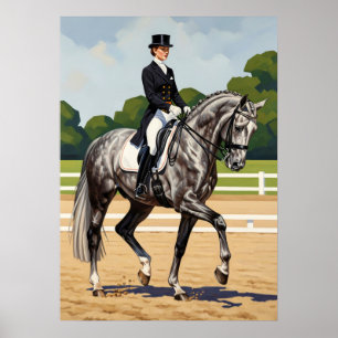 DIE PRÄZISION DES DRESSURREITENS (The Dressage Pre Poster
