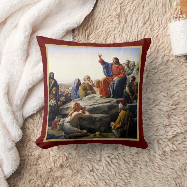 Die Predigt auf dem Berg Kissen (Decke)
