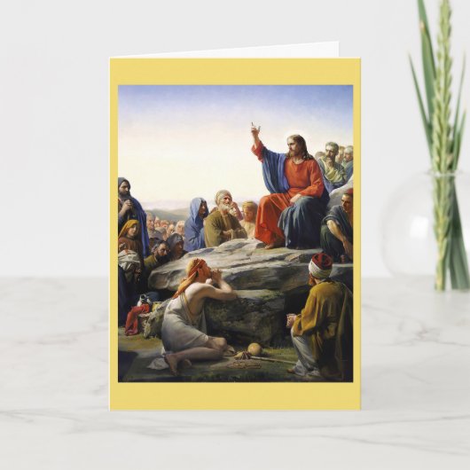 Die Predigt auf dem Berg, religiös Karte (Vorderseite)