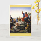 Die Predigt auf dem Berg, religiös Karte (Gelbe Blume)