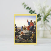 Die Predigt auf dem Berg, religiös Postkarte (Stehend Vorderseite)