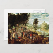 Die Predigt des hl. Johannes des Taufers, c.1550 Postkarte (Vorne/Hinten)