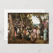 Die Predigt des Johannes des Taufers Postkarte (Vorne/Hinten)