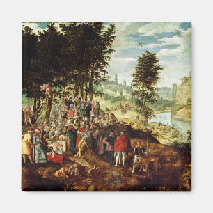Die Predigt von Johannes der Baptist, c.1550 Magnet