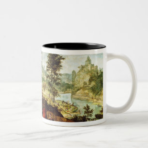 Die Predigt von Johannes der Baptist, c.1550 Zweifarbige Tasse