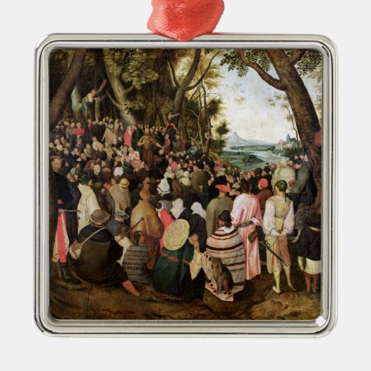 Die Predigt von Johannes der Baptist Silbernes Ornament (Vorne)