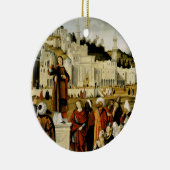 Die Predigt von Saint Stephen in Jerusalem Keramik Ornament (Rechts)