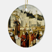 Die Predigt von Saint Stephen in Jerusalem Keramik Ornament (Links)