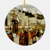 Die Predigt von Saint Stephen in Jerusalem Keramik Ornament (Hinten)