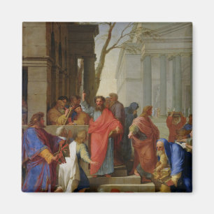 Die Predigt von St Paul bei Ephesus, 1649 Magnet