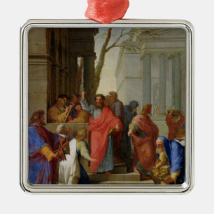 Die Predigt von St Paul bei Ephesus, 1649 Ornament Aus Metall