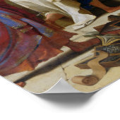 Die Predigt von St. Paul in Ephesus, 1649 Poster (Ecke)